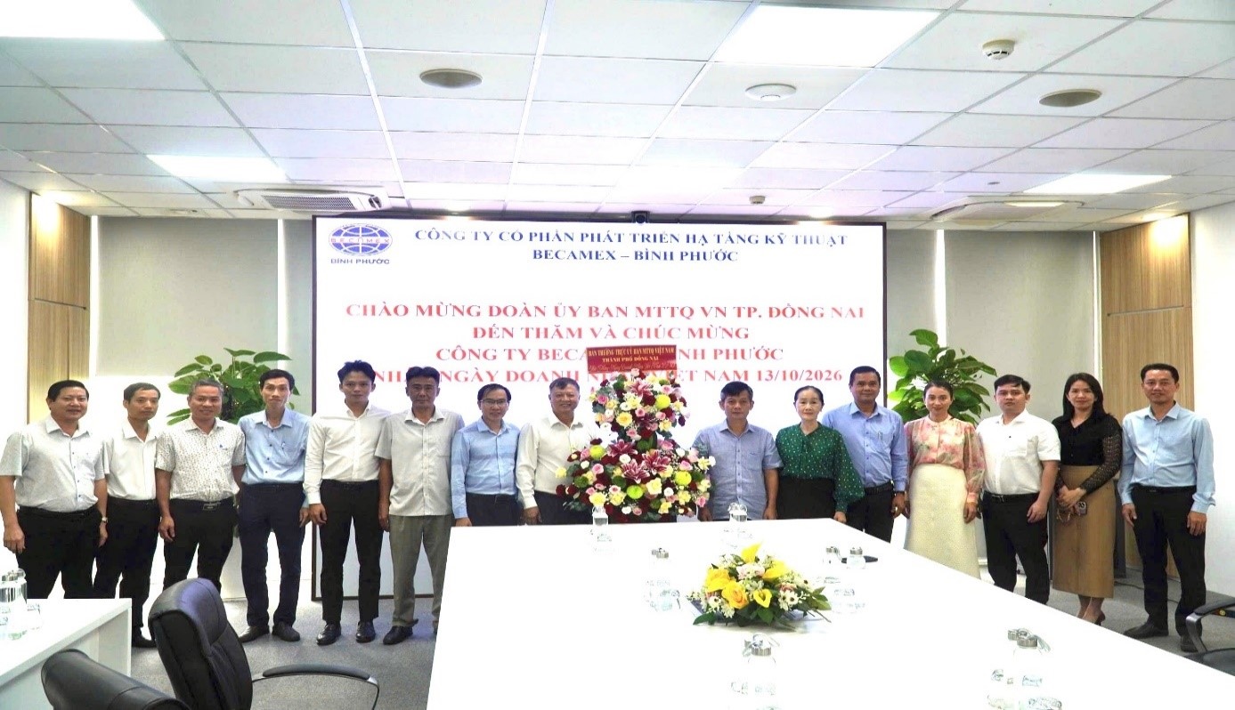 Becamex – Bình Phước Vinh Dự Đón Đoàn Ủy Ban MTTQ Việt Nam Thành Phố Đồng Nai Đến Thăm Nhân Ngày Doanh Nhân Việt Nam