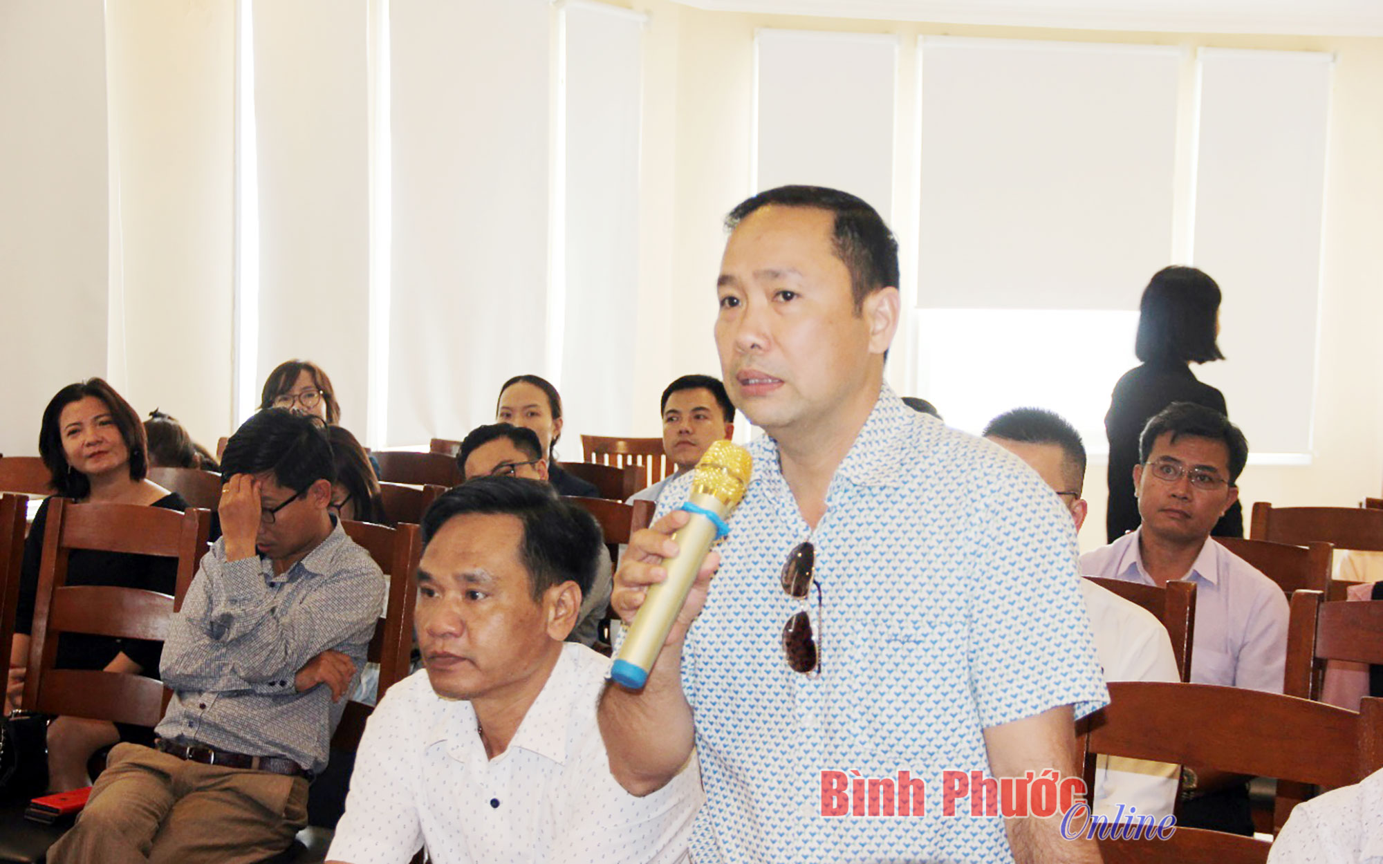 Nhà đầu tư, doanh nghiệp đến từ TP. Hồ Chí Minh quan tâm đến nguồn lực lao động tại huyện Hớn Quản phục vụ cho phát triển công nghiệp.